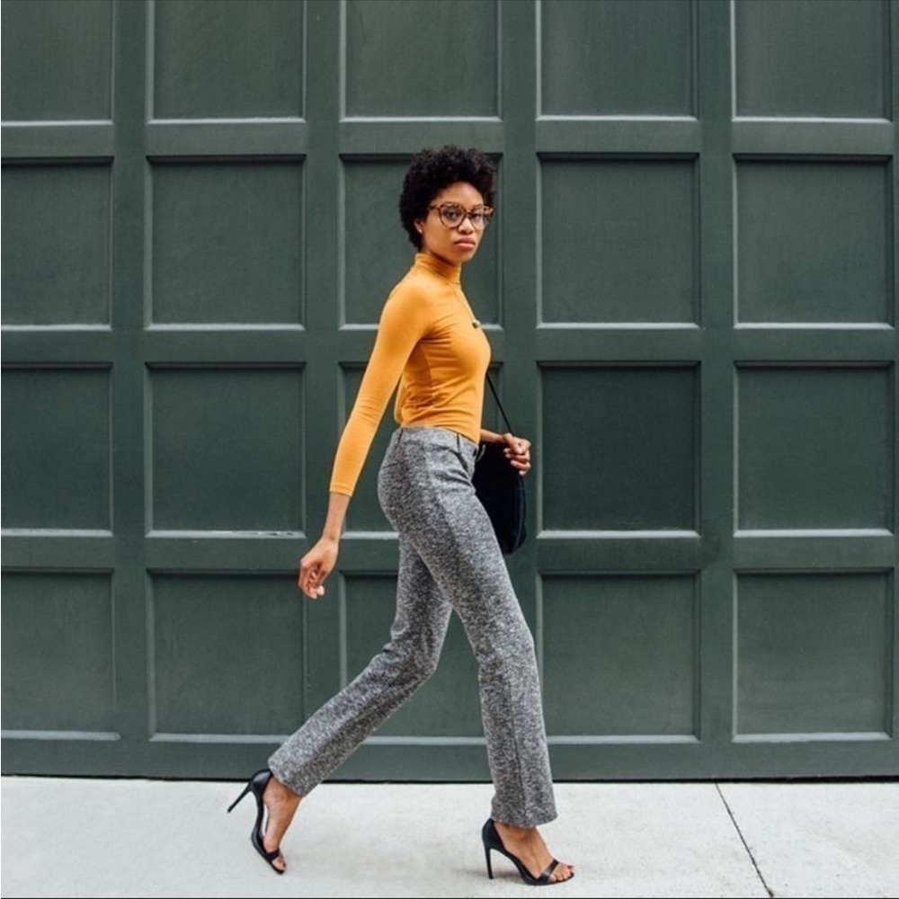 Betabrand Dress Pant Yoga Pant Straight in Pebble XS Petite